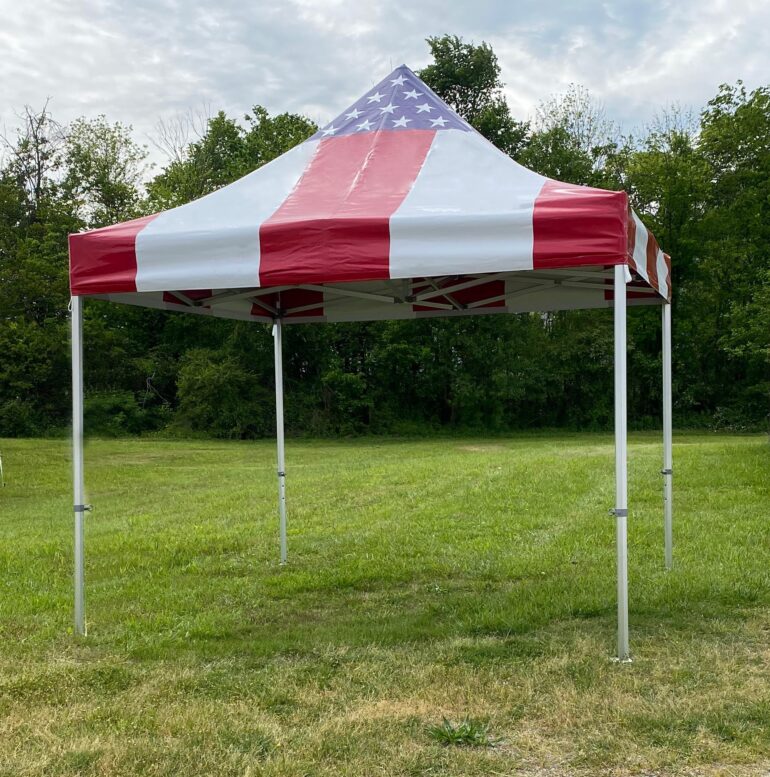 10x10 Commercial Pop-Up Flag Tent Top