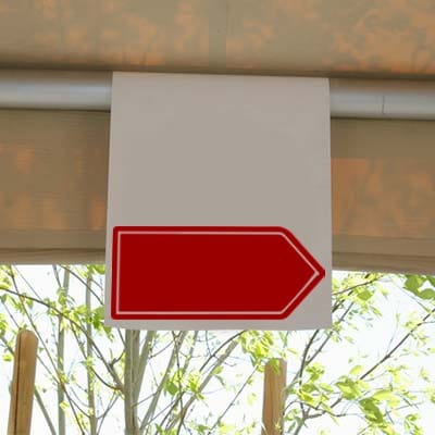 Tent Hanging Sign Arrow Right