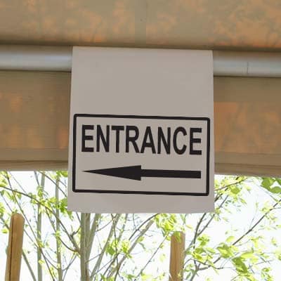 Tent-Hanging-Sign-EntranceLeft-Full 400x400 - A Tent Hanging Sign Entrance left