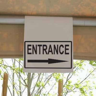 Tent-Hanging-Sign-EntranceRight-Full 400x400 - A Tent Hanging Sign Entrance right