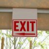 Tent-Hanging-Sign-Exit-Left-400x400 - C Tent Hanging Sign EXIT Left