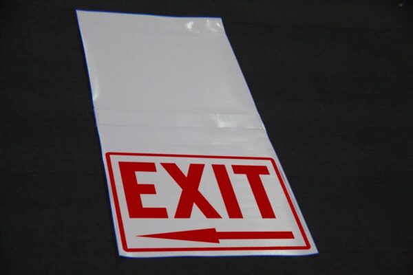 Tent-Hanging-Sign-Exit-Left-400x400 - D Tent Hanging Sign EXIT Left