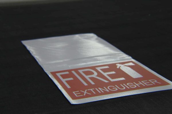 Tent Hanging Sign Fire Extinguisher Full Front 1 Tent Hanging Sign - Fire Extinguisher