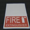 Tent Hanging Sign Fire Extinguisher Full Front