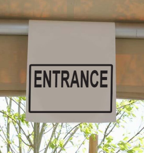 Tent Hang Sign