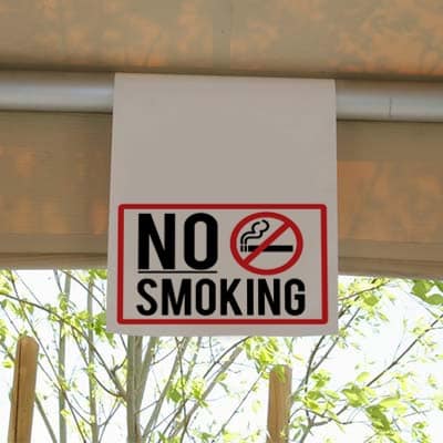 Tent-Hanging-Sign- -Full 400x400 - NoSmoking-B