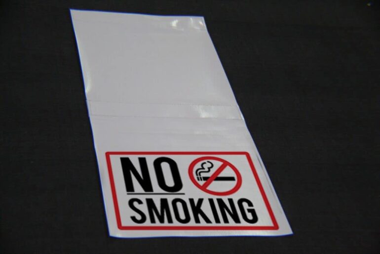 Tent-Hanging-Sign- -Full 400x400 - NoSmoking-B