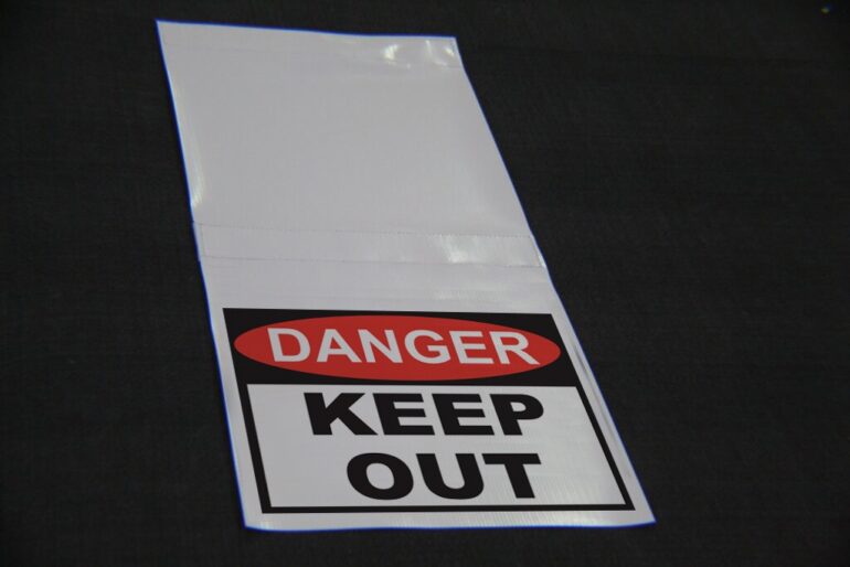 Danger - Keep out sign - Hanging Sign