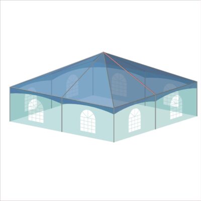 30x30 Keder 3D Illustration 30x30 Quick Track Keder Tent