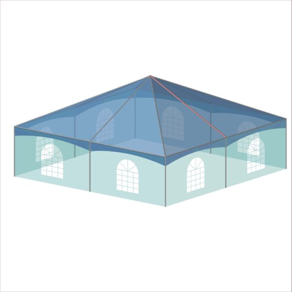 30x30 Keder 3D Illustration 30x30 Quick Track Keder Tent