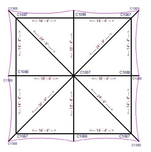 Aspire 30x30-34x34 Top Side Aspire 30x30-34x34 Tent