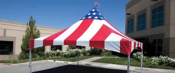 20x20 Complete Patriotic QuickPeak Flag Style Tent