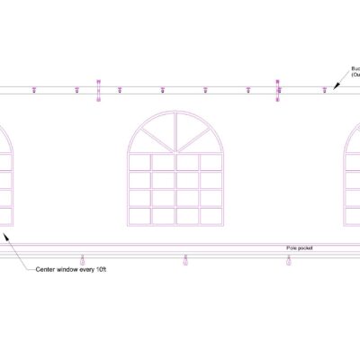 SW8x30-W Window Sidewall 8x30