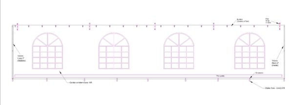 SW8x40-W Window Sidewall 8x40